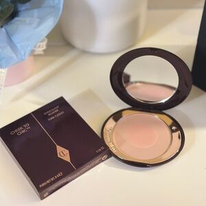 NEW Charlotte Tilbury CHEEK TO CHIC—FIRST LOVE Two-tone peach powder blusher